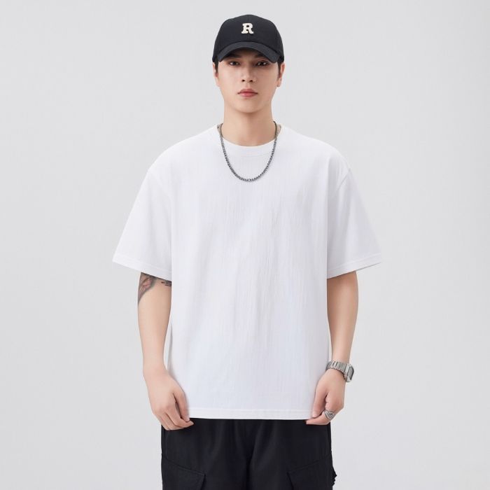 Cooling Ice Silk Men's T-Shirt - Breathable Summer Tee